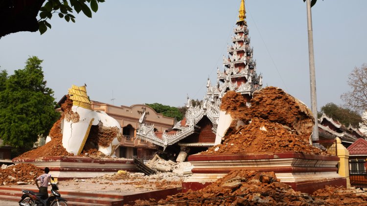 Myanmar experiences aftershocks after magnitude-7.7 earthquake