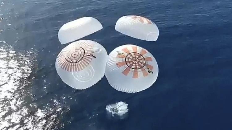 Four Space Tourists Return from Polar Orbit Journey