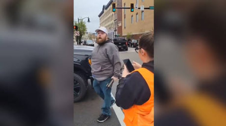 Man Pulling Gun During Altercation with Anti-Trump Demonstrators Identified as MAGA Supporter