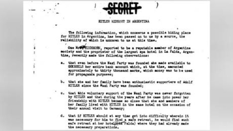 CIA documents show covert hunt for Hitler during the 1950s