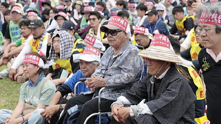 Protests in Japan against sexual assaults by U.S. servicemen